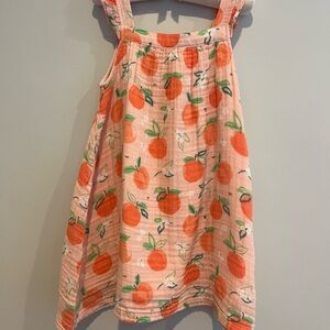 Angel Dear Orange Fruit Print Dress